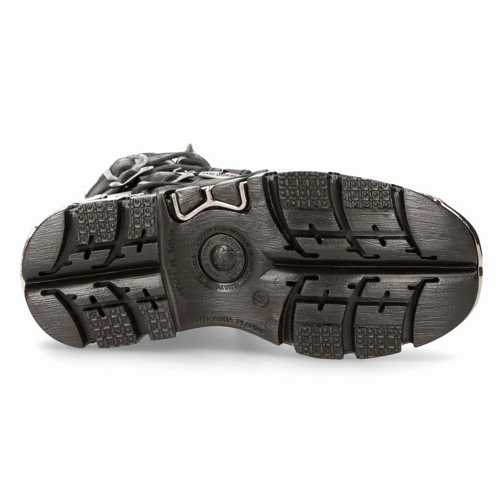 M-591-s5 Flame Boots Leather Gothic