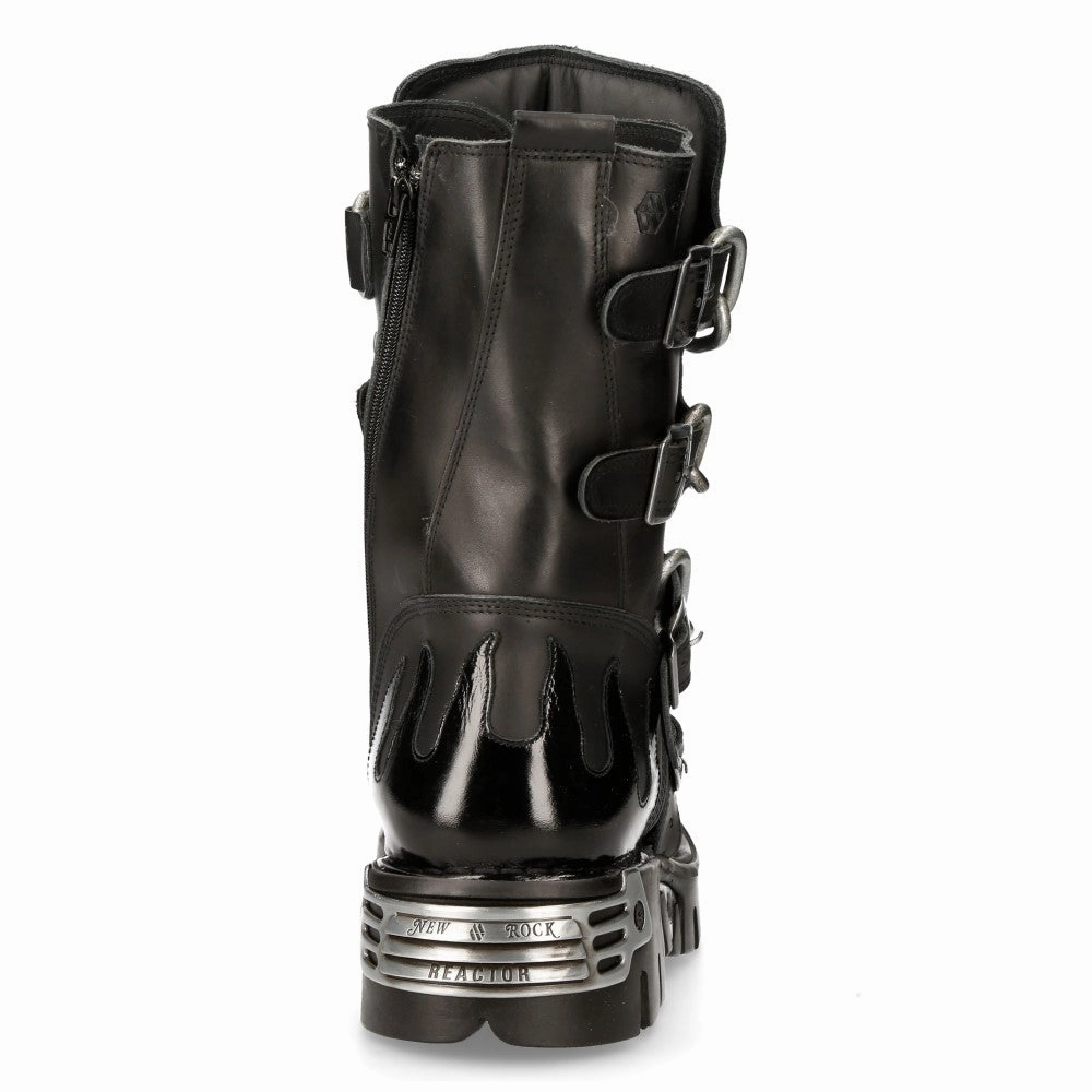 M.727.s1 Leather Skull Flame Reactor Boots