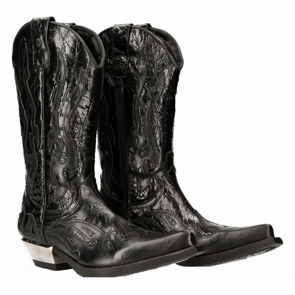 M-7921-S1 Flame Boots Leather Cowboy Sale on Mens Chukka Footwear