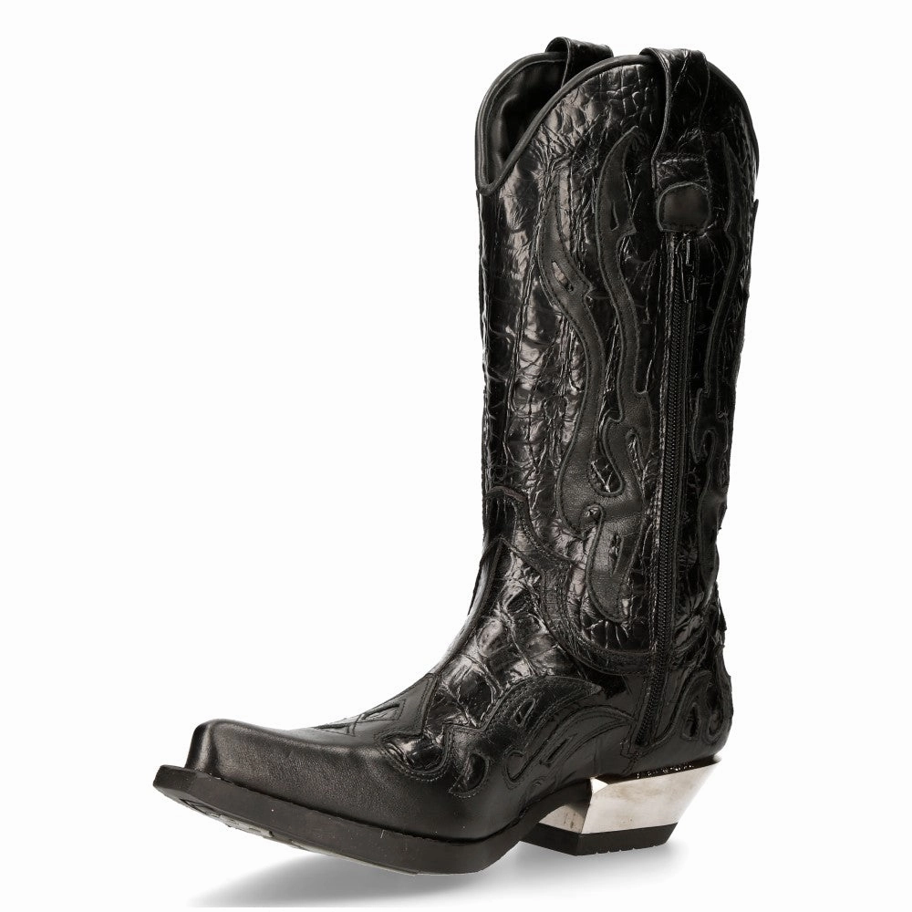 M-7921-S1 Flame Boots Leather Cowboy