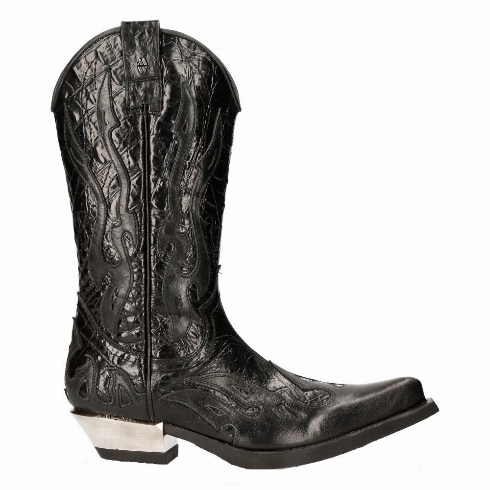 M-7921-S1 Flame Boots Leather Cowboy