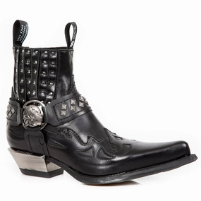 M.7950-S1 Ankle Boots Western Goth Skull Stud Sale on Mens Chukka Footwear