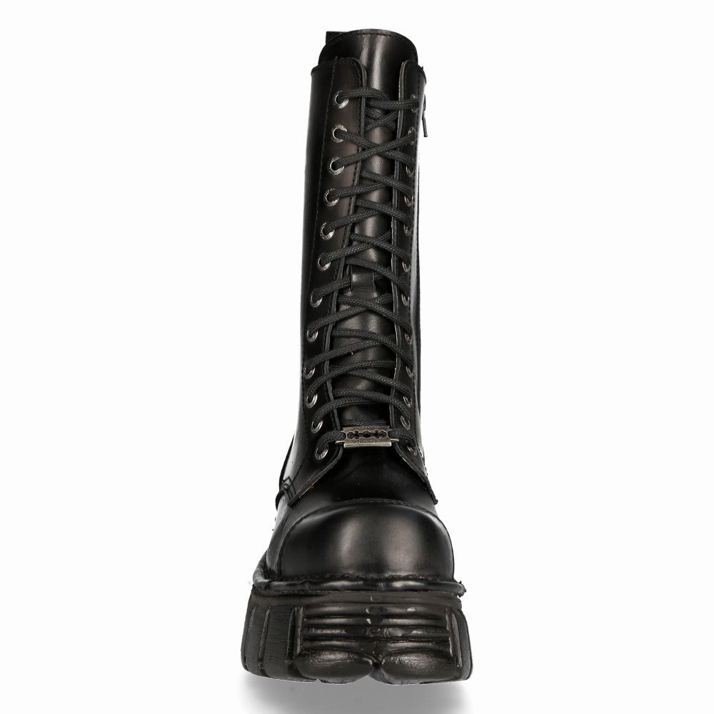M-MILI211C-C1 Leather Biker Boots