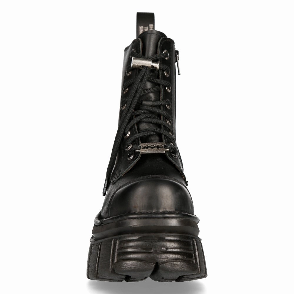 M-NewMILI083-S21 Tower Combat Boots Leather