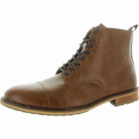 M-RIKKEN Mens Toe Cap Faux Leather Chukka Boots Cheap Mens Boots & Chukkas