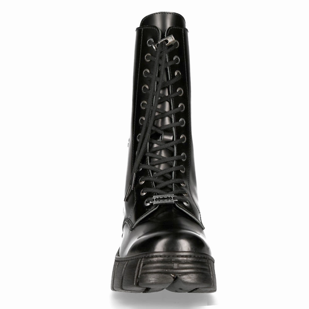 M-WALL027N-C2 Boots Leather Wall Biker Tower