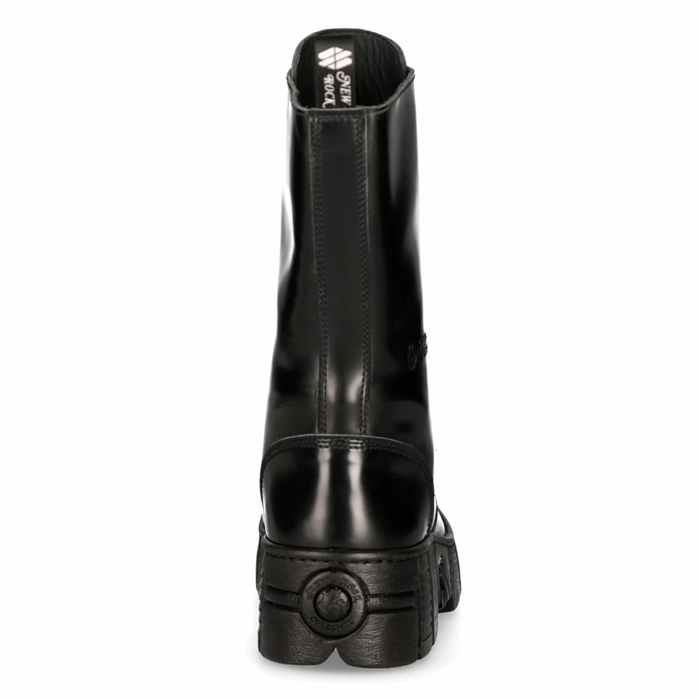 M-WALL027N-C2 Boots Leather Wall Biker Tower