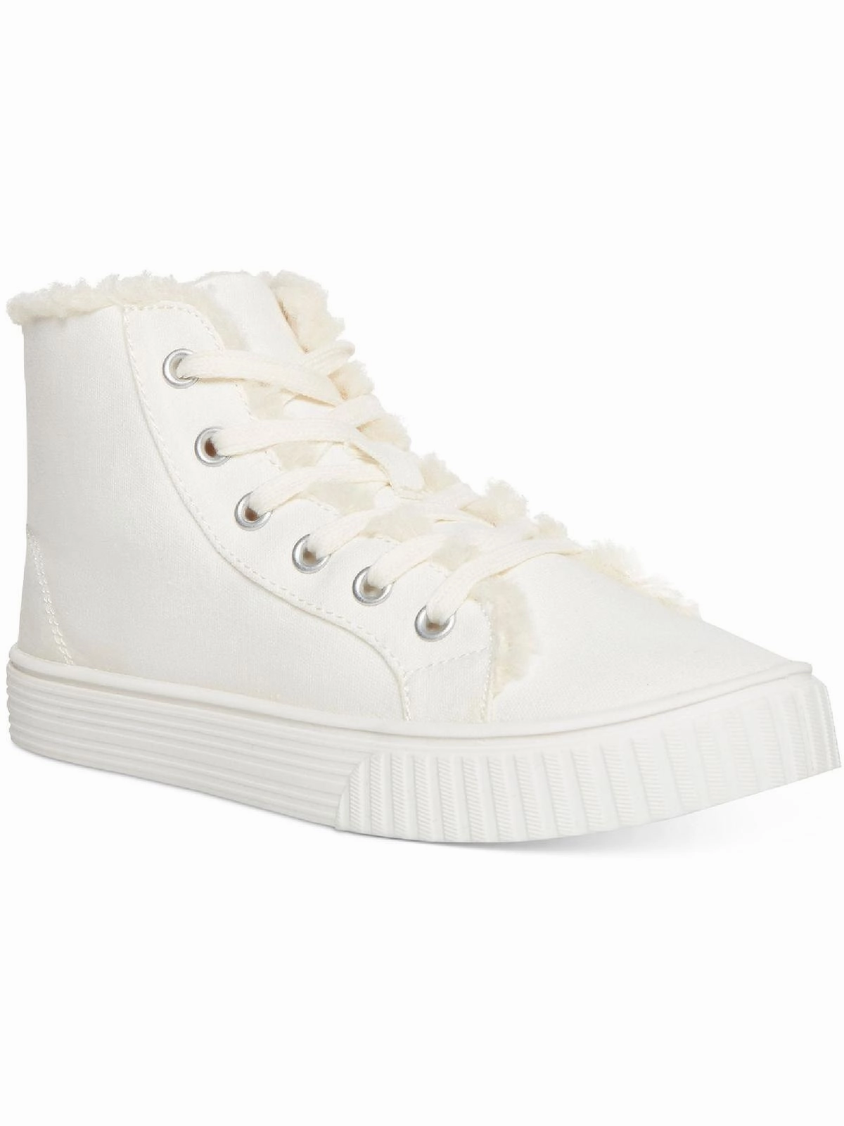 Maddie Womens Lifestyle Faux Fur Lined High-Top Sneakers