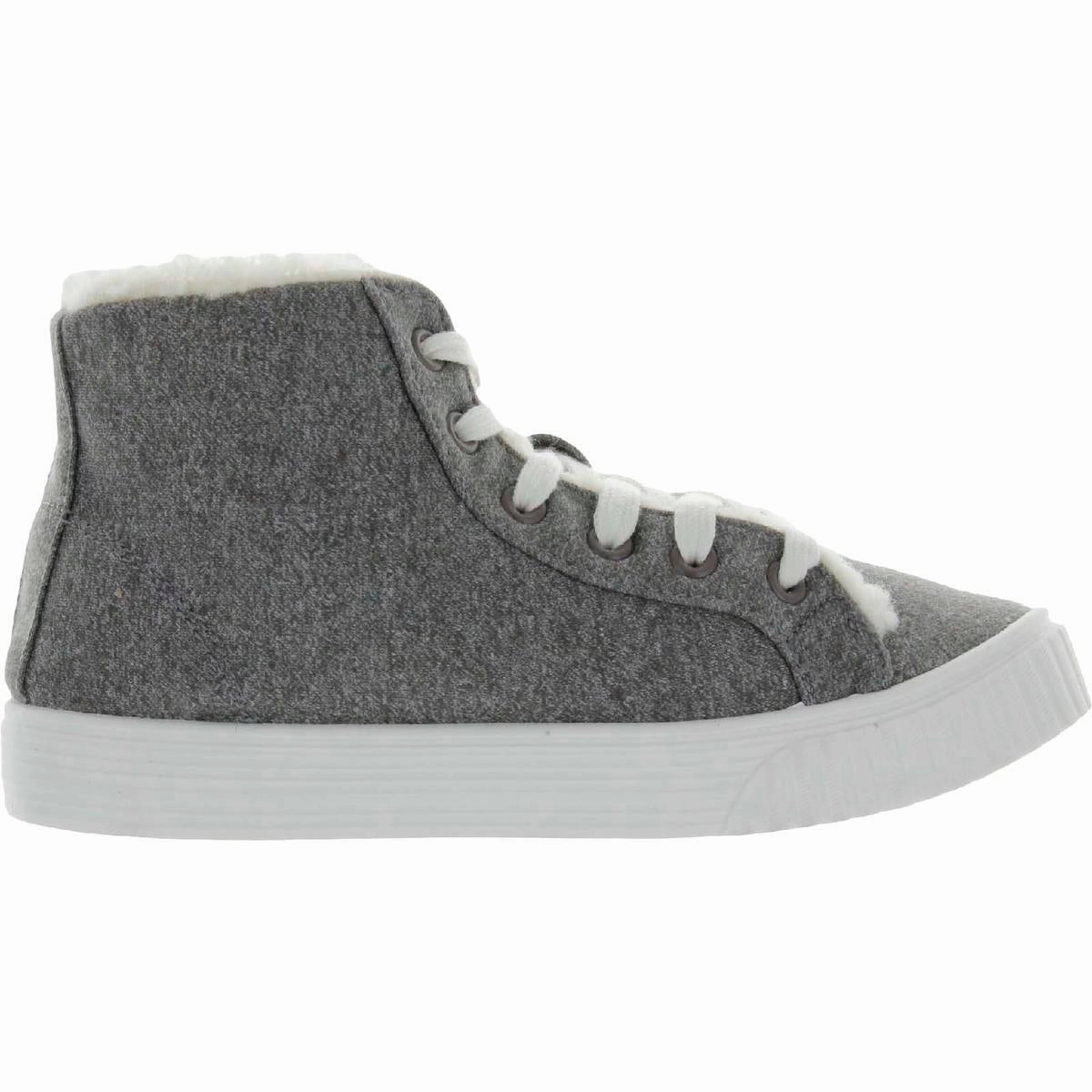 Maddie Womens Lifestyle Faux Fur Lined High-Top Sneakers