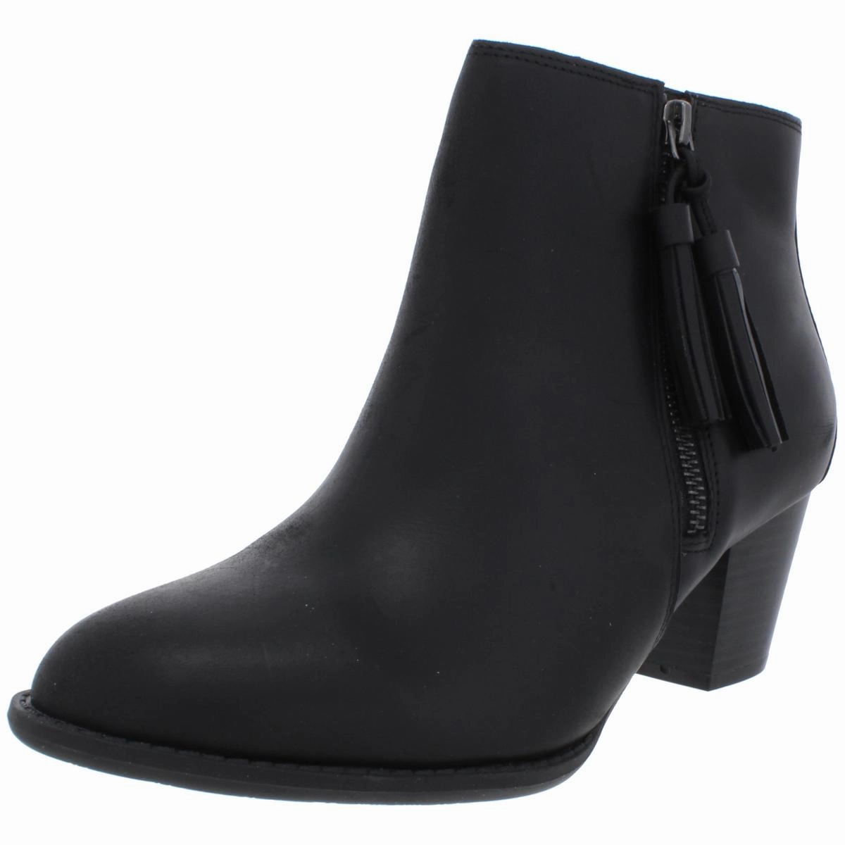 Madeline Womens Leather Dressy Ankle Boots