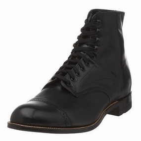 Madison Mens Leather Brogue Cap Toe Boots Mens Chukka Boots outlet deals