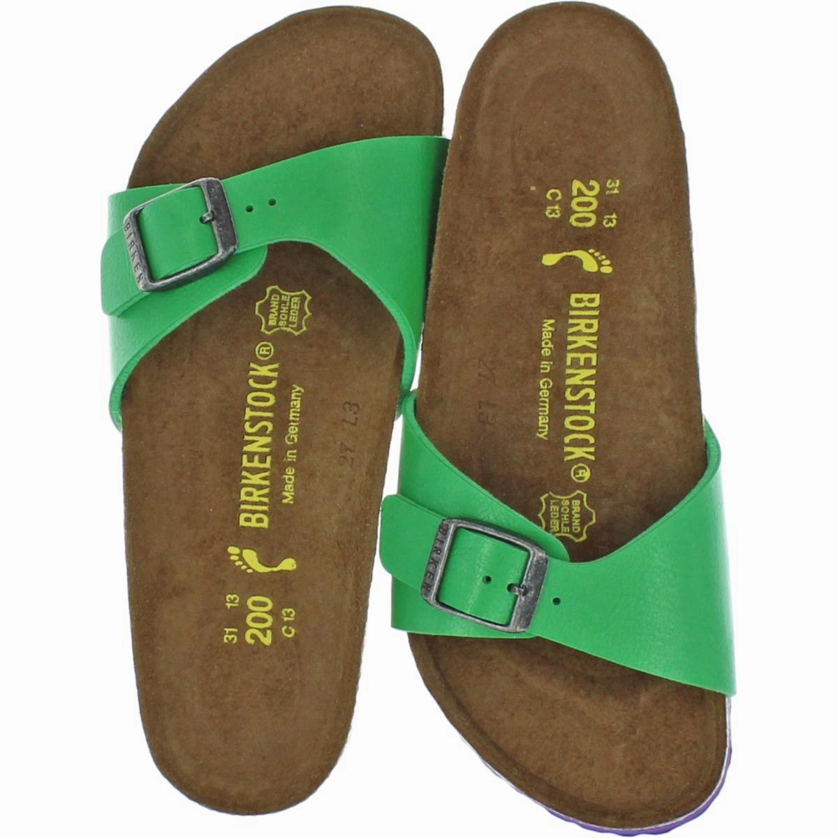 Madrid Girls Birko-Flor Flat Footbed Sandals