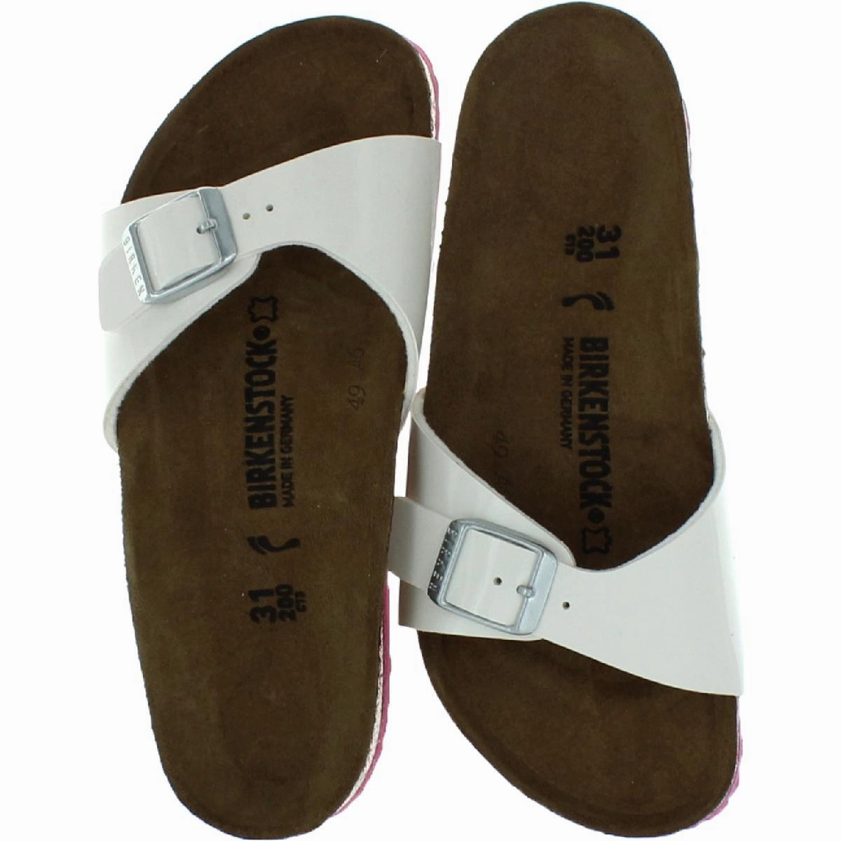 Madrid Kids Girls Birko-Flor Slip On Footbed Sandals