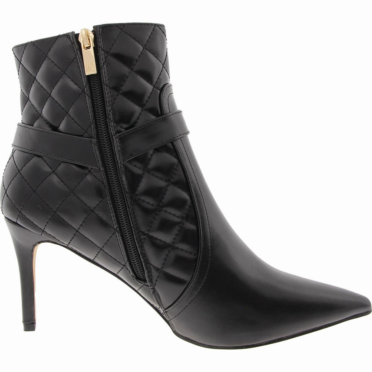 Magdalena Womens Faux Leather Quilted Booties