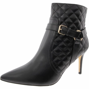Magdalena Womens Faux Leather Quilted Booties Womens Winter Boots promo deal