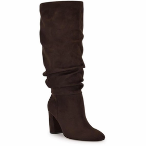 Magnett 2 Womens Block Heel Faux Suede Knee-High Boots Womens Fashion Boots outlet store