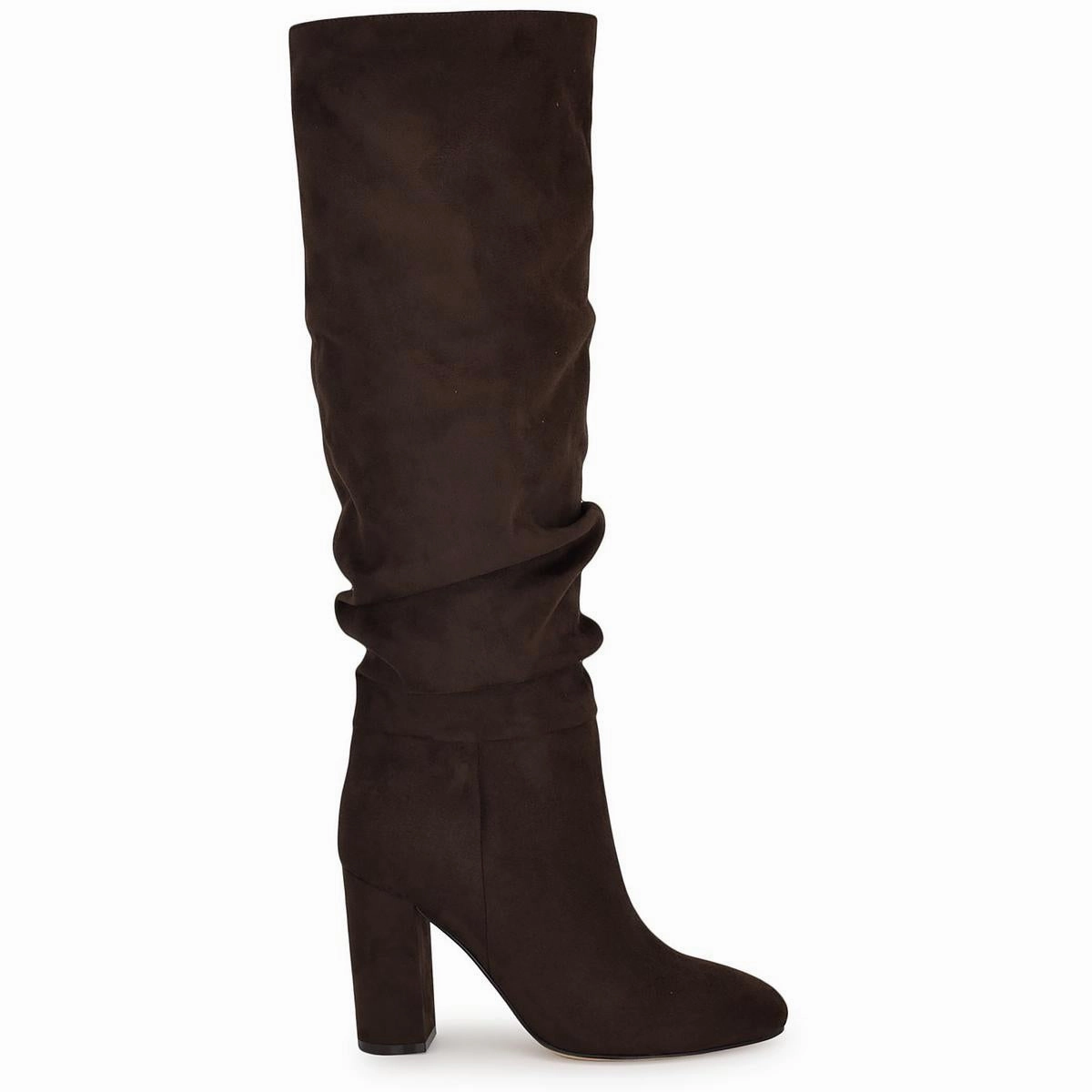 Magnett 2 Womens Block Heel Faux Suede Knee-High Boots