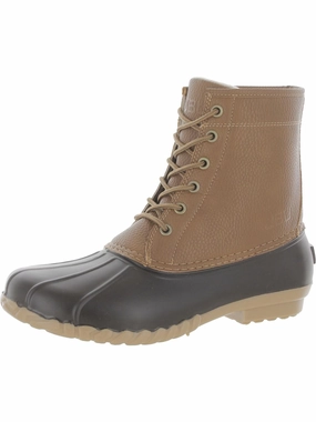 Maine Mens Faux Fur Lace-Up Winter & Snow Boots Cheap Mens Boots & Chukkas