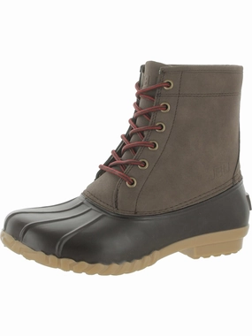 Maine Mens Faux Leather Outdoor Rain Boots Sale on Mens Chukka Footwear