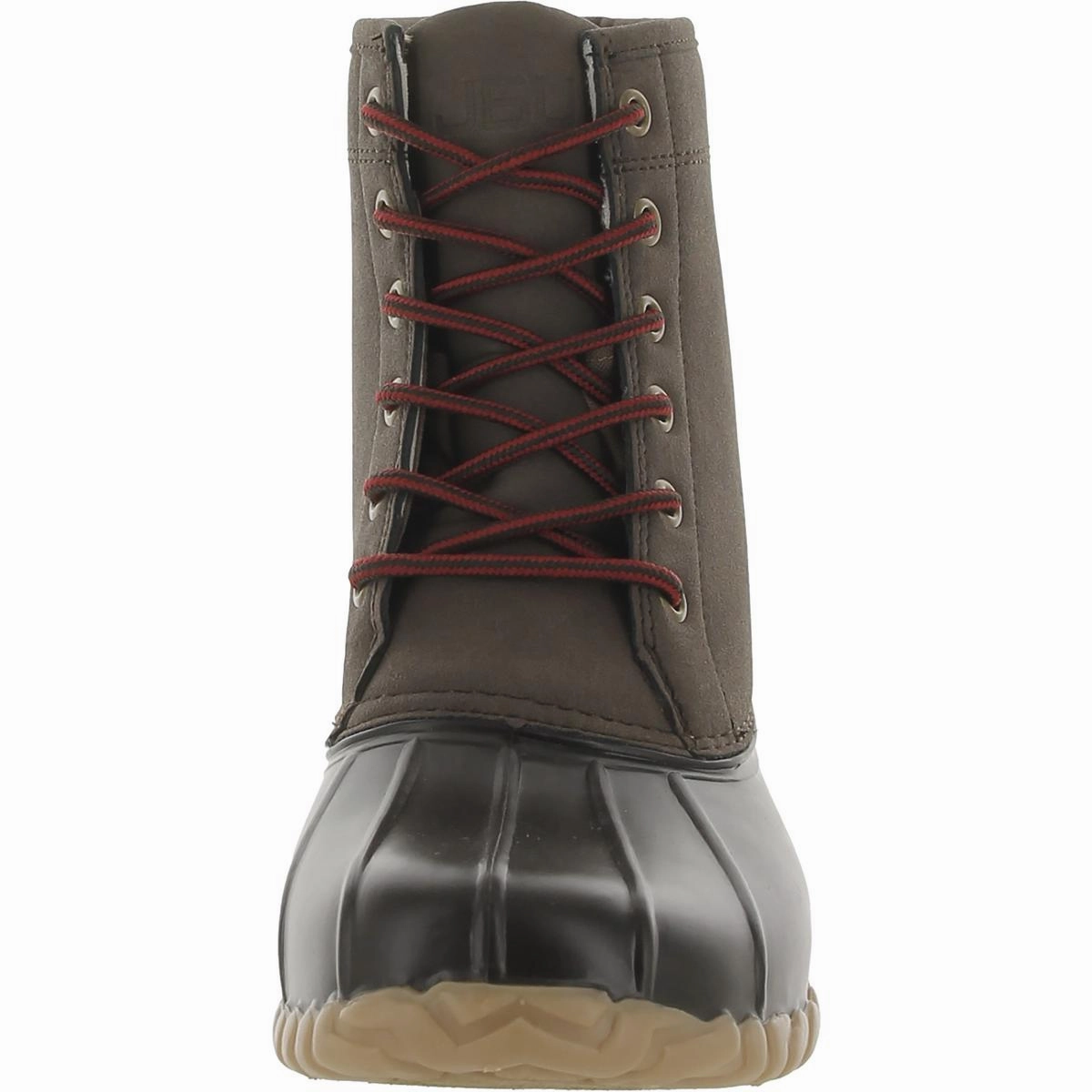 Maine Mens Faux Leather Outdoor Rain Boots