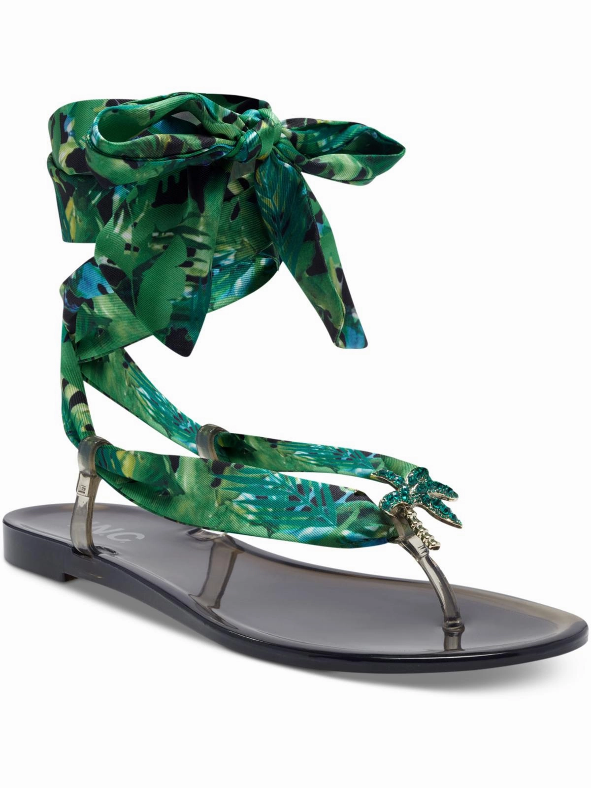 Malanaf Womens Slip On Thong toe Flat Sandals