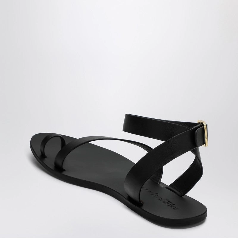 Maneb Women's Leather Gladiator Style Sandals