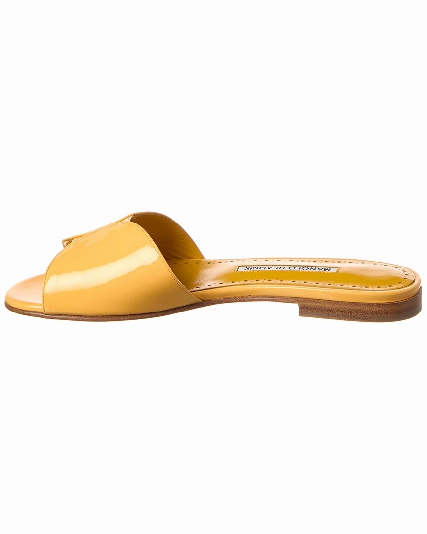 Manolo Blahnik Houramu Patent Sandal