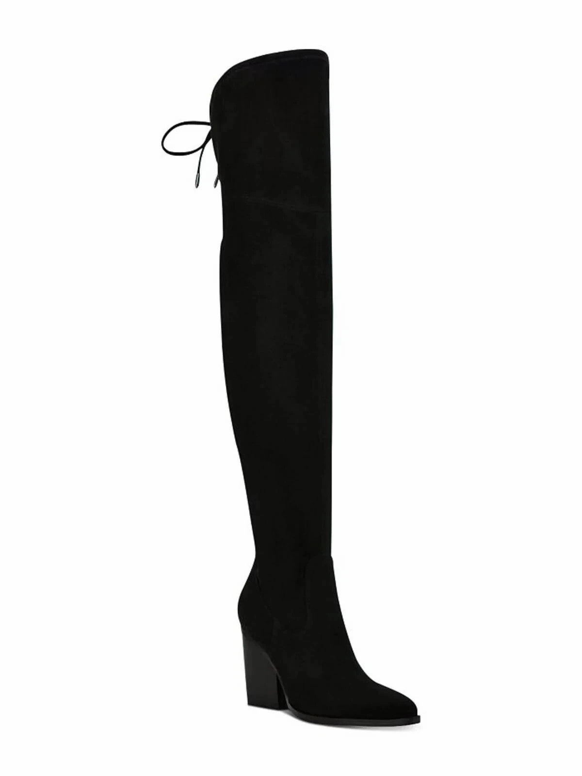 Marc Fisher LTD Okun Boots Women's US 7.5 Black Over the Knee Block Heel ZPO3485 Womens Boot Deals Today