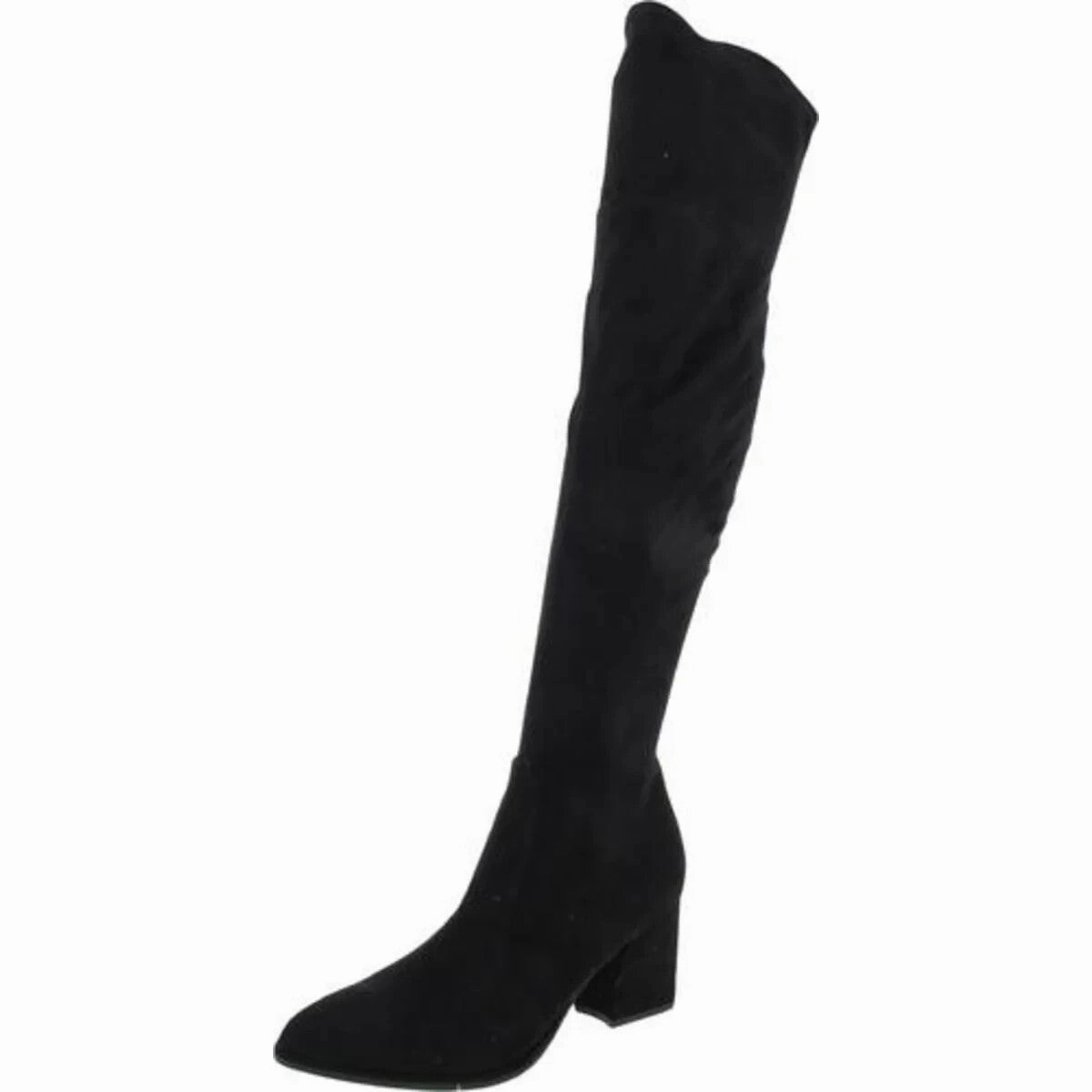 Marc Fisher LTD Okun Boots Women's US 7.5 Black Over the Knee Block Heel ZPO3485
