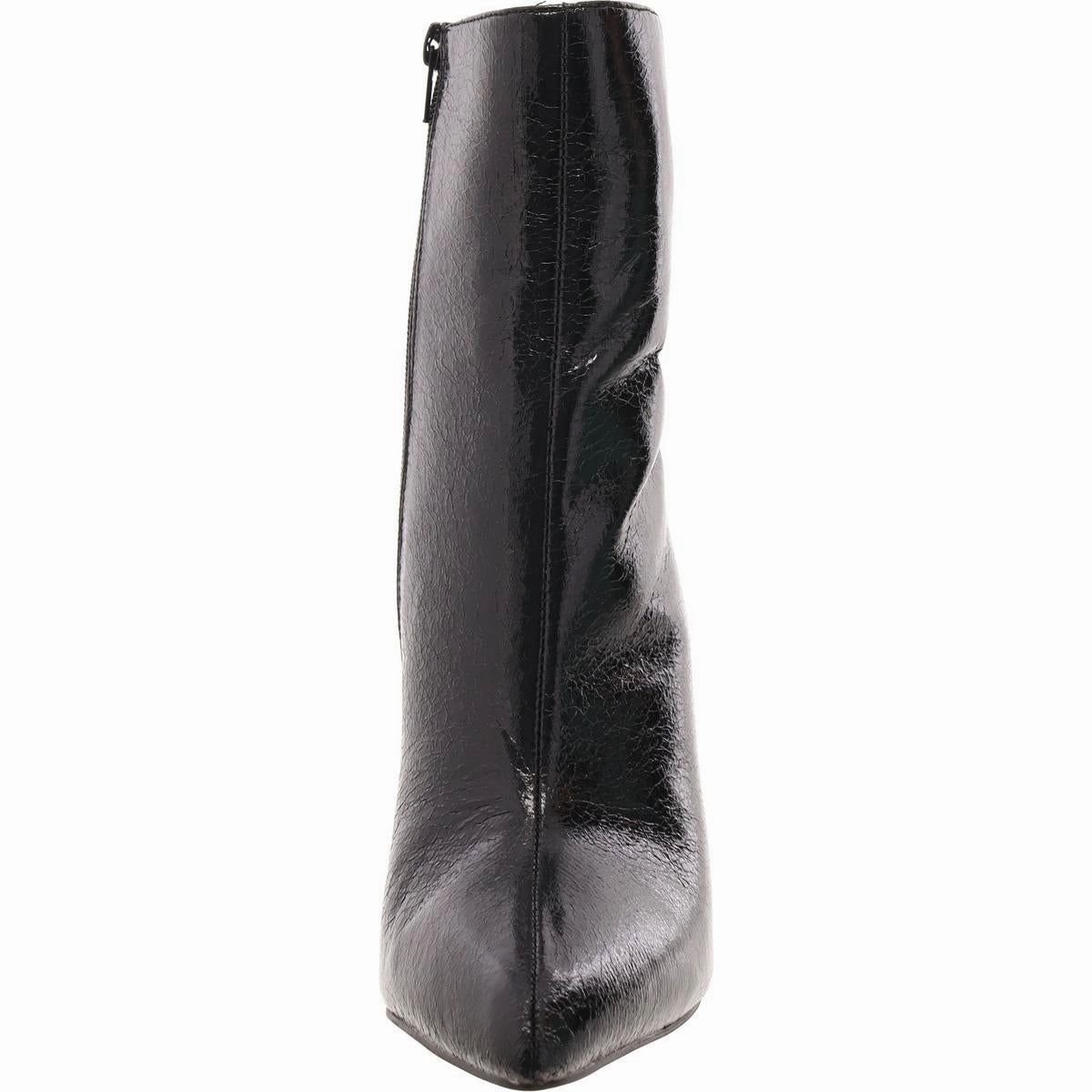 Mardi Womens Faux Leather Pointed Toe Ankle Boots