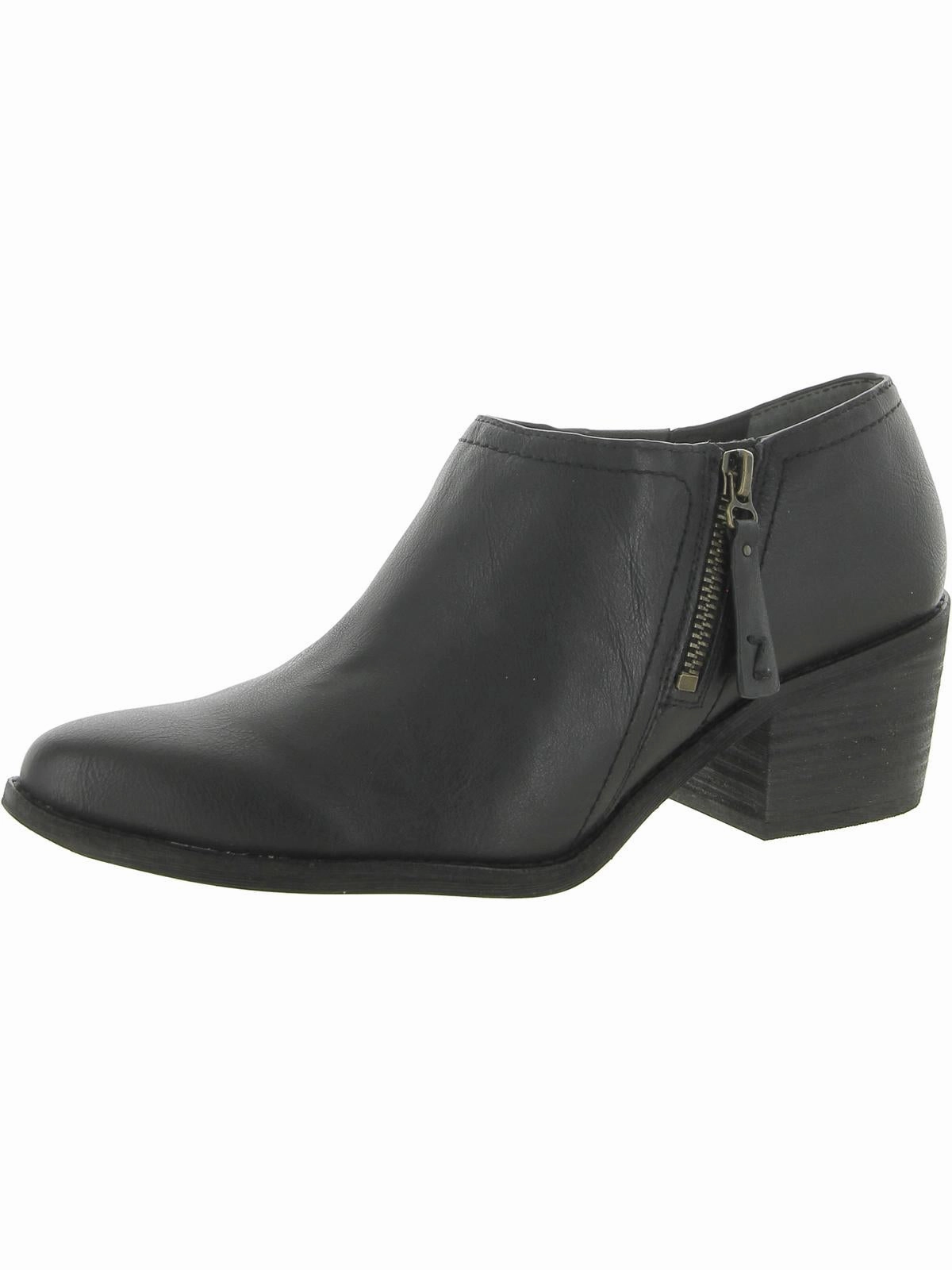 Margot Womens Leather Snake Print Shooties