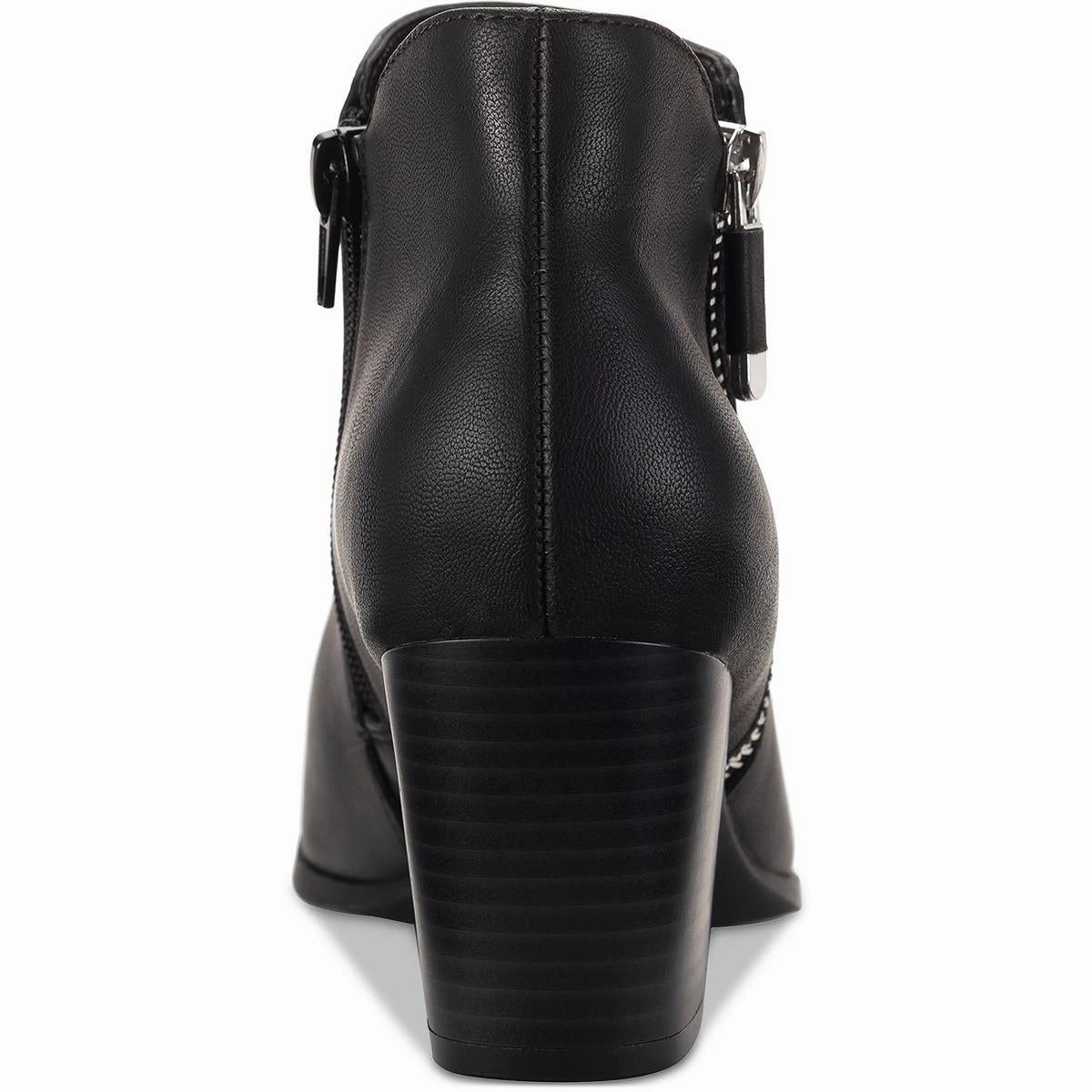 Marinaa Womens Zip Up Slip On Ankle Boots