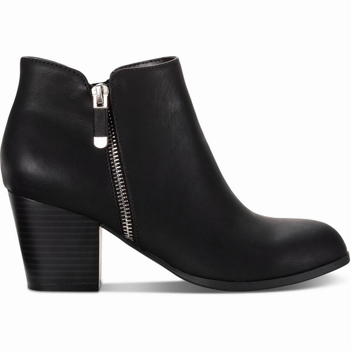 Marinaa Womens Zip Up Slip On Ankle Boots