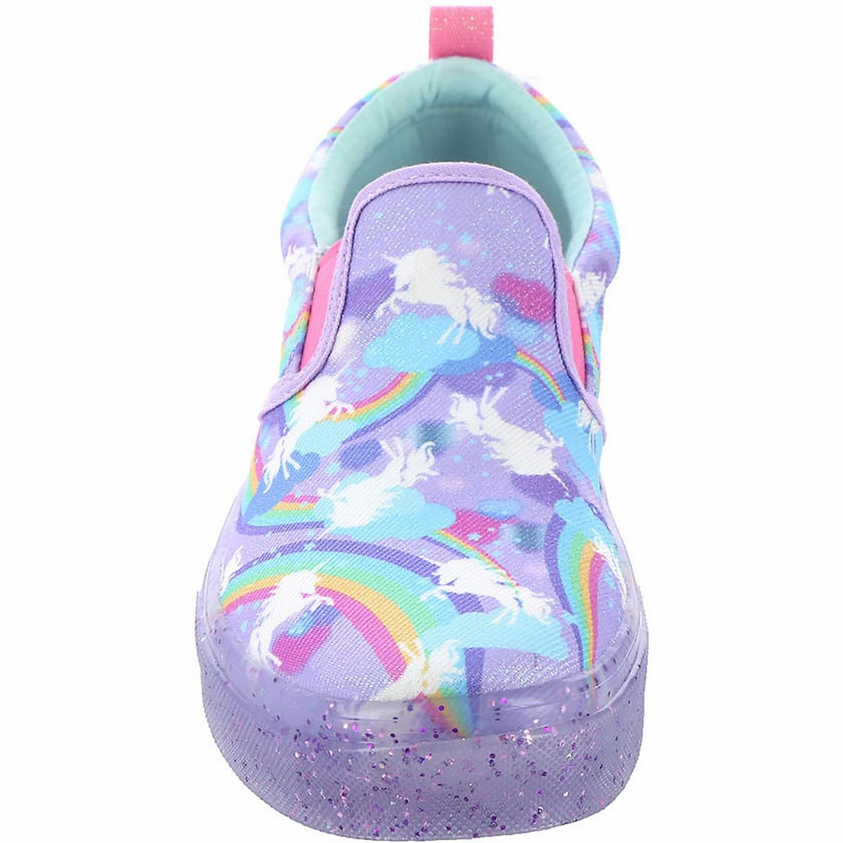 Marley Lights Girls Glitter Slip On Light-Up Shoes