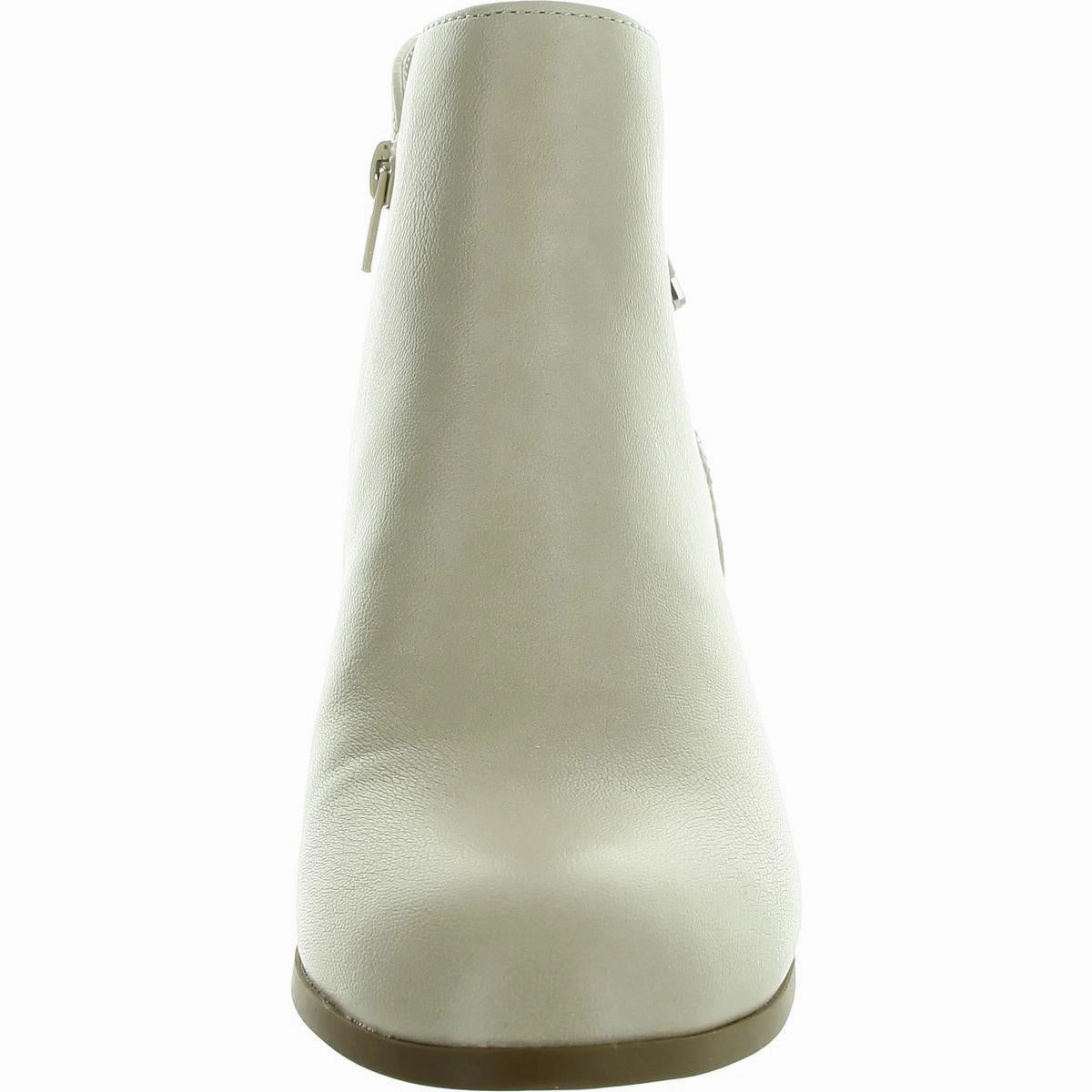 MASRINAA ZIP BOOTIE Womens Faux Leather Embroidered Ankle Boots