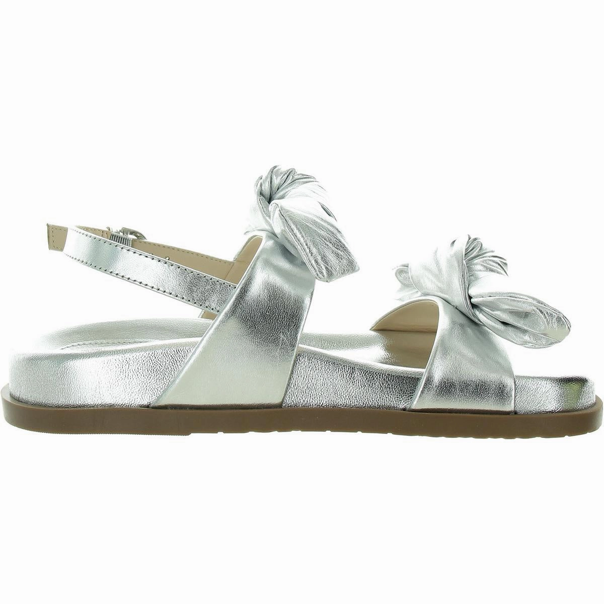 Melody Flat Sandal Womens Metallic Manmade Slingback Sandals