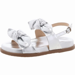 Melody Flat Sandal Womens Metallic Manmade Slingback Sandals Womens Beach Sandals special deal