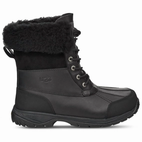 Men Butte Waterproof Cold Weather Boots In Black Cheap Mens Boots & Chukkas