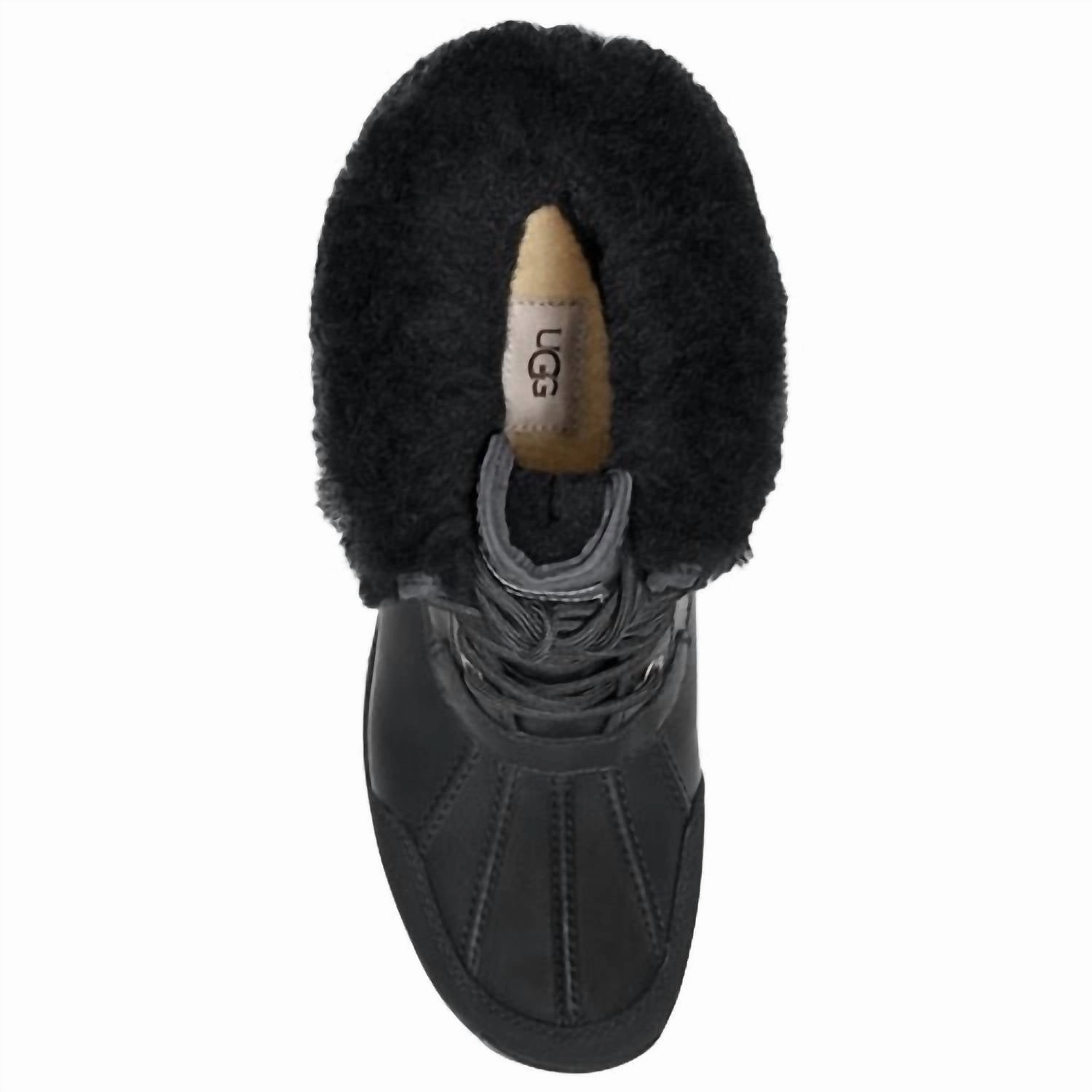 Men Butte Waterproof Cold Weather Boots In Black