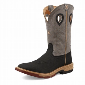Men's 12 Western Work Boot In Black/ Charcoal Grey Buy Mens Chukkas online shop