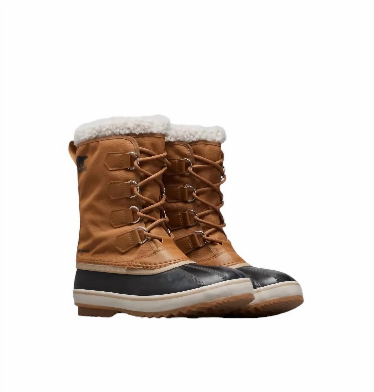 Men's 1964 Pac Nylon Waterproof Winter Boots In Camel Brown, Black