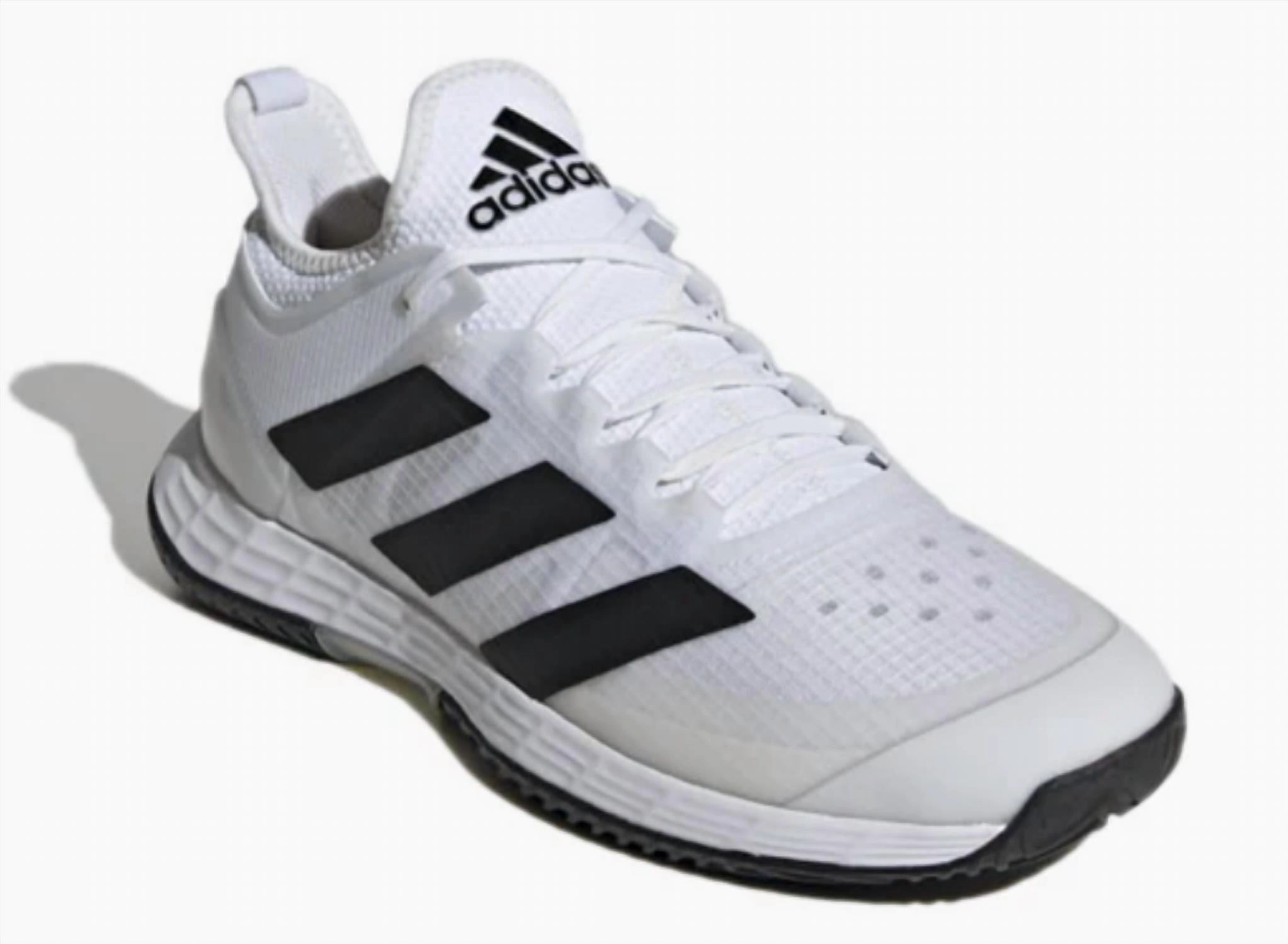 Men's Adizero Ubersonic 4 In White/black/grey Mens Athletic Shoes clearance sale