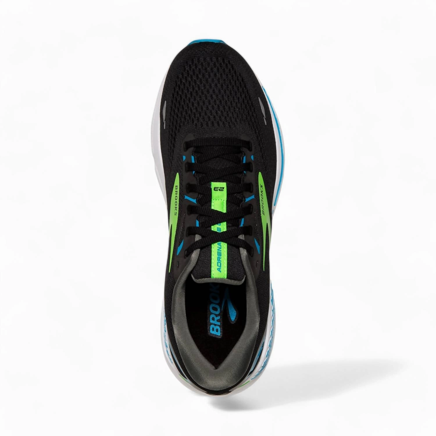 Men's Adrenaline Gts 23 Running Shoes In Black/blue/green