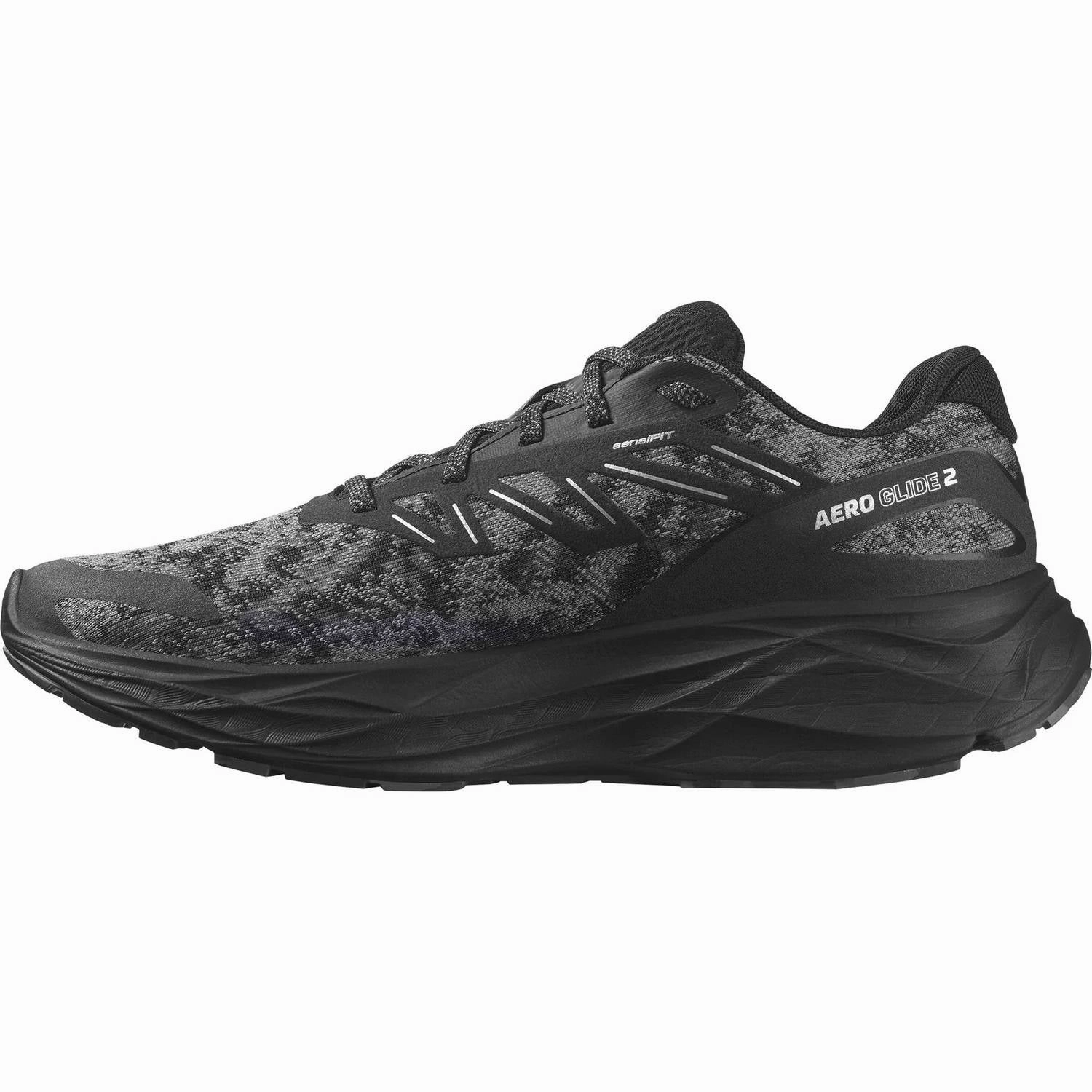 Men's Aero Glide 2 Running Shoes In Black/phantom/ghost