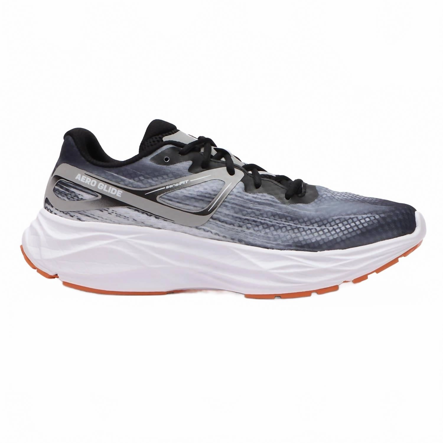 Men's Aero Glide Running Shoes In Black/alloy/coral Gold