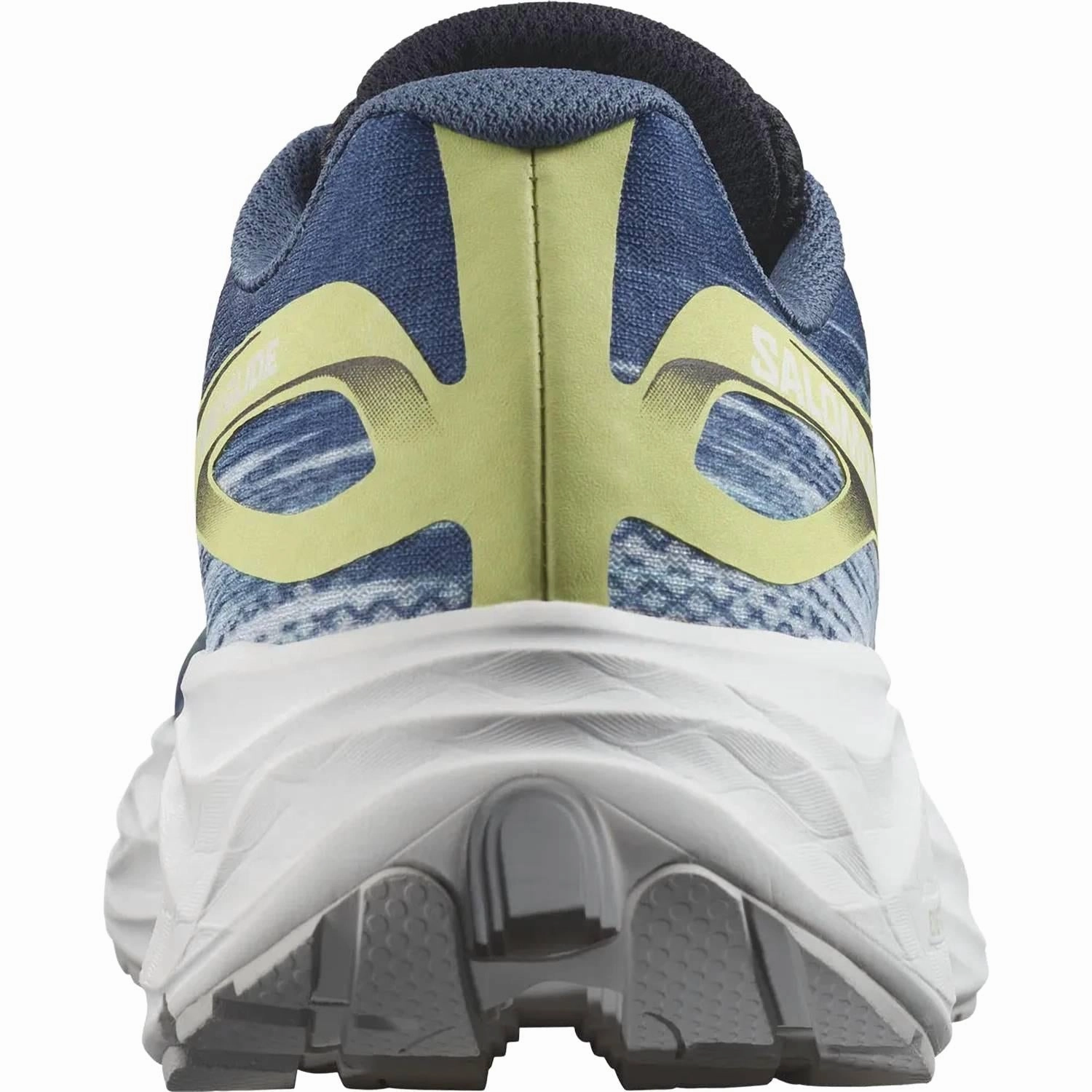 Men's Aero Glide Running Shoes In Blue Ashes/dark Sapphire/sunny Lime