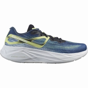 Men's Aero Glide Running Shoes In Blue Ashes/dark Sapphire/sunny Lime Mens Athletic Shoes clearance sale