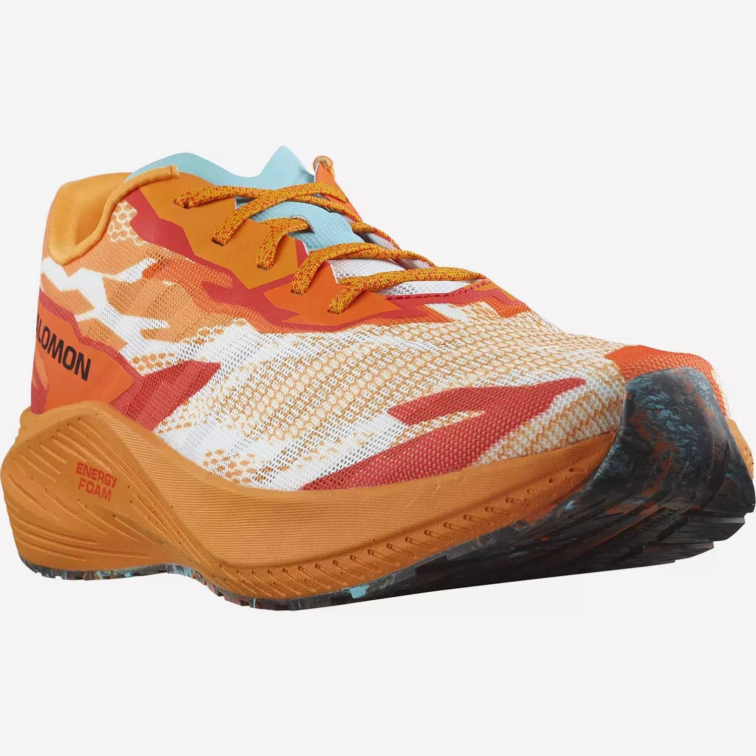 Men's Aero Volt Running Shoes In Turmeric/fiery Red/blue Radiance