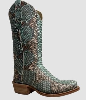 Men's Allover Python Exotic Boots In Teal/copper Buy Mens Chukkas online shop