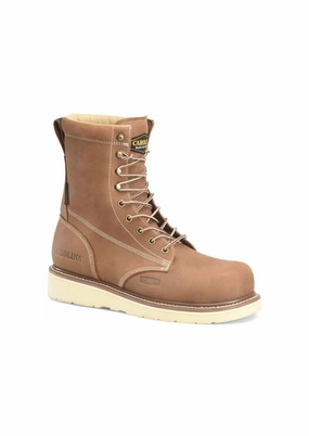 Men's Amp 8" Composite Toe Work Boots In Brown Cheap Mens Boots & Chukkas